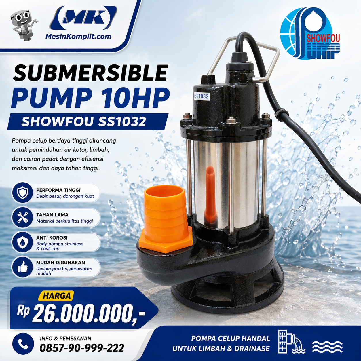 Pompa Air Kotor 10HP (PMP...